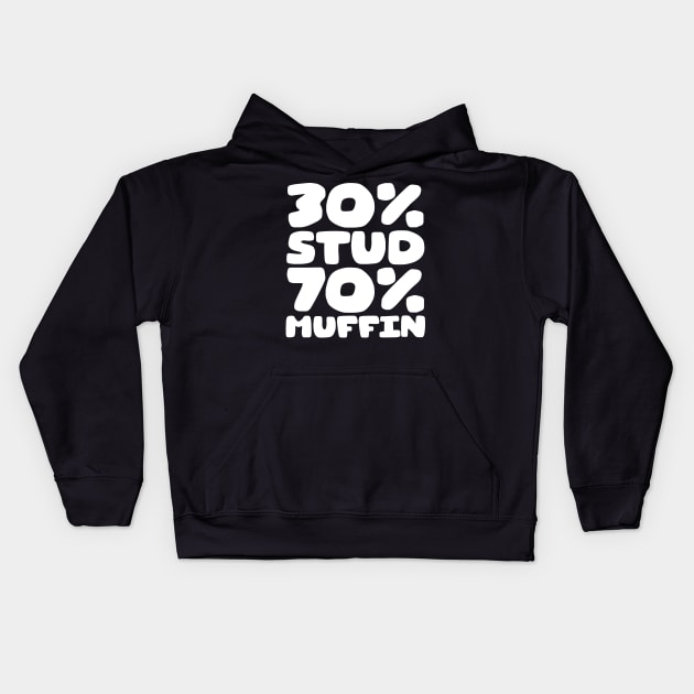 30 Stud 70 Muffin Kids Hoodie by colorsplash